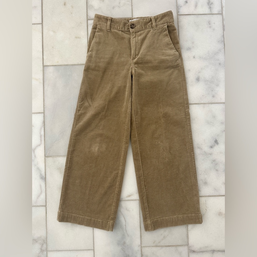 Camel corduroy ankle high